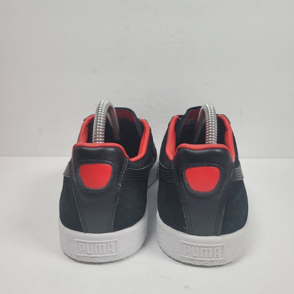 Puma Clyde Women's Black & Red Sneaker 365589-01 US Size 8.5 - Picture 4 of 8